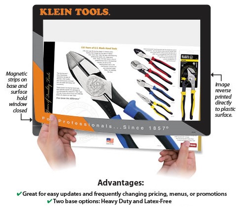 Retail Counter Mat  Interchangeable Insert Advertising Mat for Stores